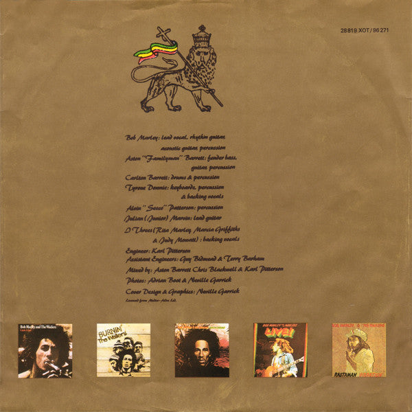 Bob Marley & The Wailers : Exodus (LP, Album, RE)