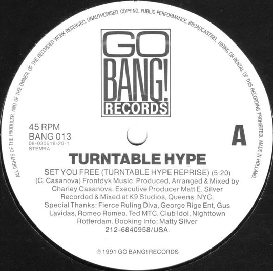 Turntable Hype : Set You Free / The Mario Brothers (12")