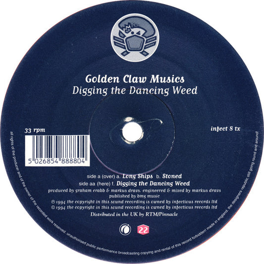 Golden Claw Musics : Digging The Dancing Weed (10", Ora)